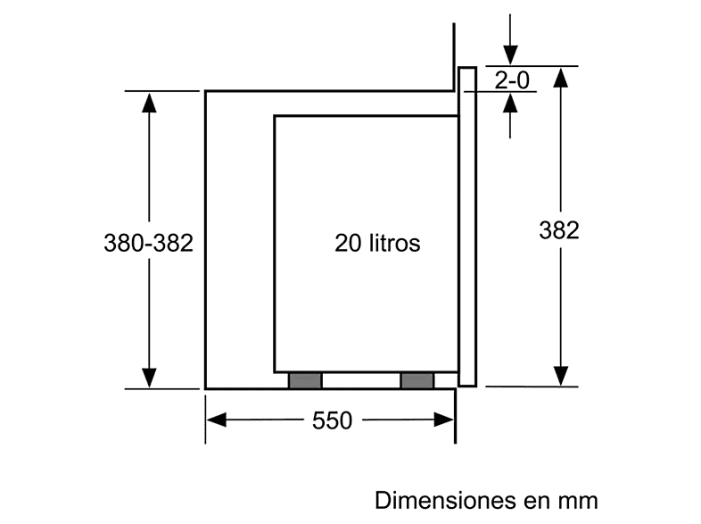 BOSCH Microondas integrable 800W en color Plata — foto 6