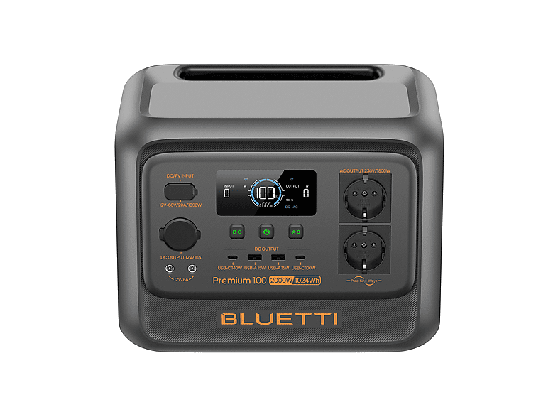 BLUETTI Estación de energía LiFePO4 (mod. KIT Premium 100 V2+PV100) en color gris — foto 4