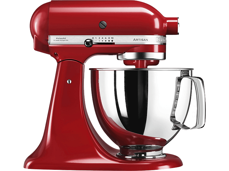 KITCHENAID Robot amasador en color Rojo (mod. Artisan 5KSM125EER)