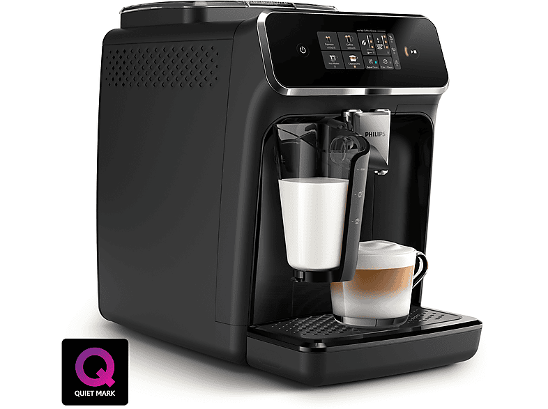 Cafetera superautomática PHILIPS en color Cromado y negro brillo, LatteGo — foto 5