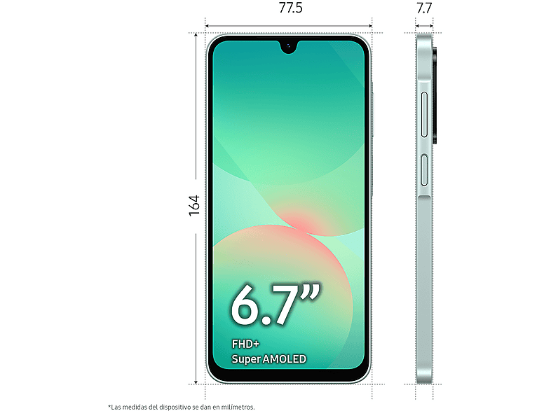 SAMSUNG Móvil 256 GB (mod. Galaxy A26) en color Menta — foto 7