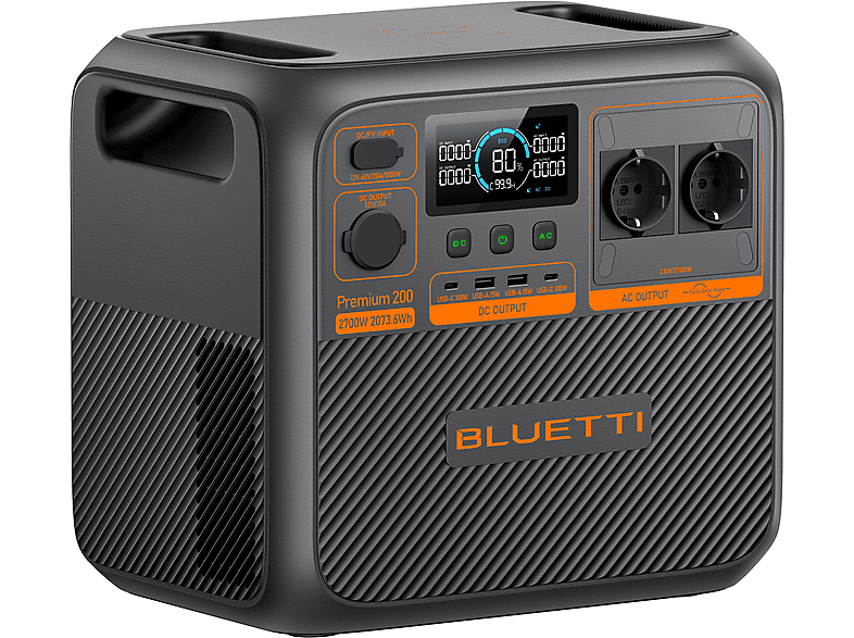 Estación de energía BLUETTI — Deportes y 2073.6Wh (mod. KIT Premium 200 V2(AC270P)+130W) — foto 3