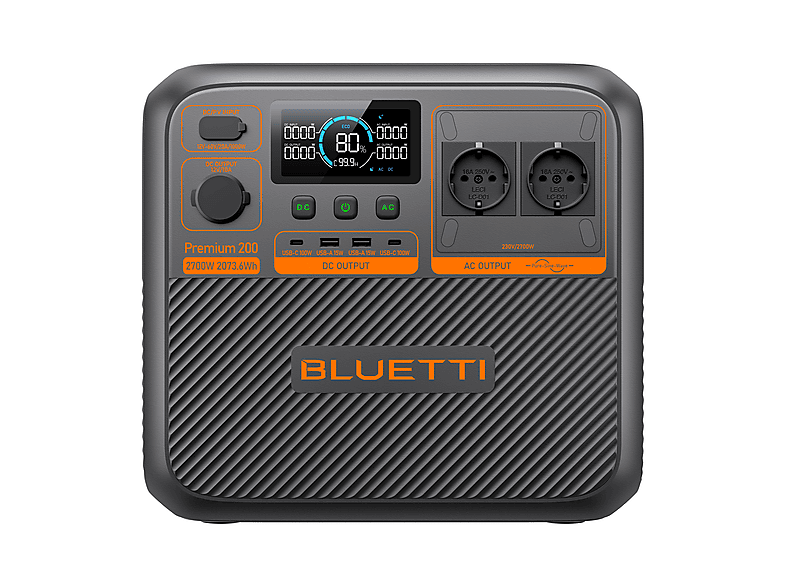 Estación de energía BLUETTI — Deportes y 2073.6Wh (mod. KIT Premium 200 V2(AC270P)+130W) — foto 4