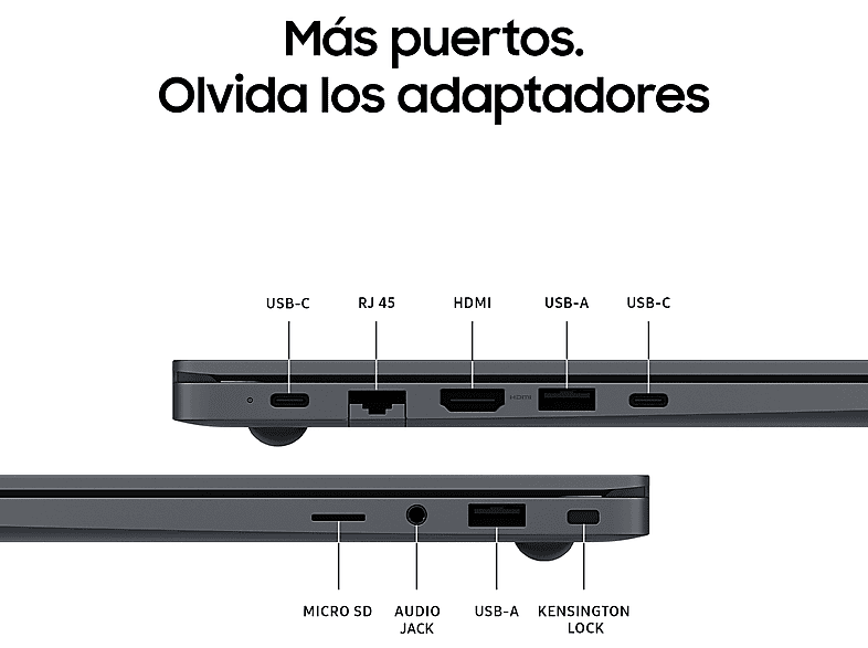 SAMSUNG Portátil en color Gris — 15.6" FHD y Intel® Core™ i5-1335U — foto 5
