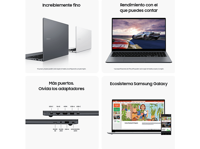 SAMSUNG Portátil en color Gris — 15.6" FHD y Intel® Core™ i5-1335U — foto 8