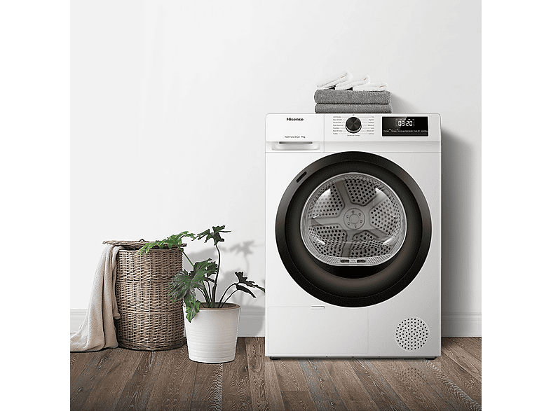 HISENSE Secadora bomba de calor en color Blanco — 9 kg y 16 programas — foto 14