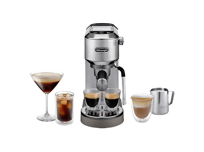 Cafetera express DE LONGHI con 15 bar en color Metal