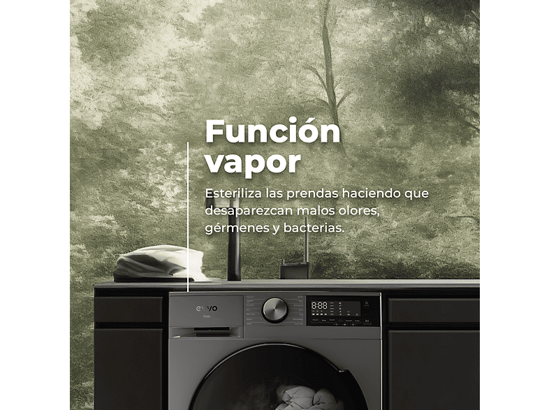 Lavadora secadora EVVO con 1350 rpm en color Blanco — foto 4