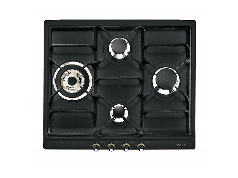 Placa de gas SMEG con 4 zonas en color Inox