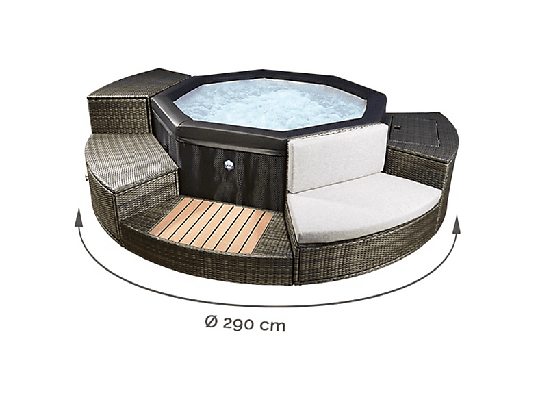 Spa de exterior NETSPA con None en color Blanco — foto 4