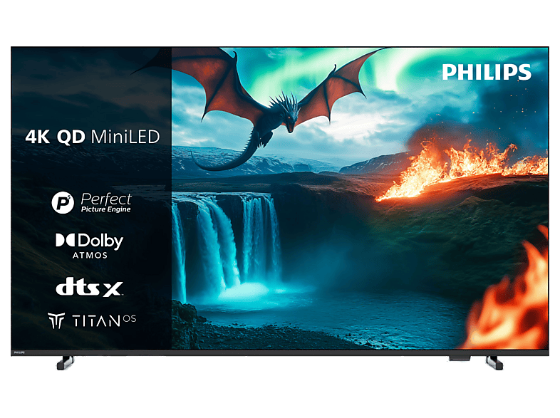 TV Mini LED 55" PHILIPS en color Negro