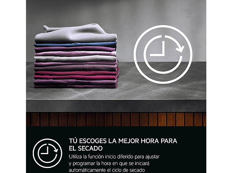 Secadora bomba de calor AEG — 8 kg y Carga Frontal (mod. Serie 7000 SensiDry TR718EAOB) — foto 9