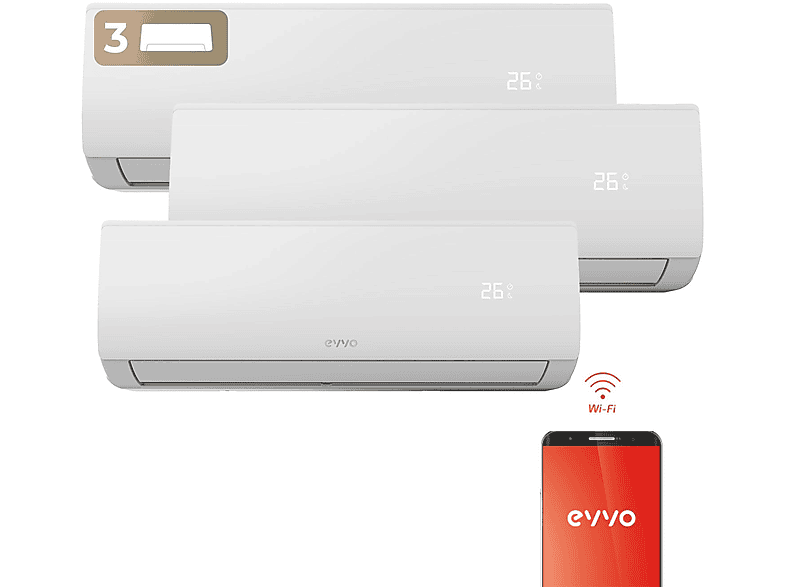 EVVO Split 3x1 30000 fg/h (mod. EVVO Clima) en color Blanco