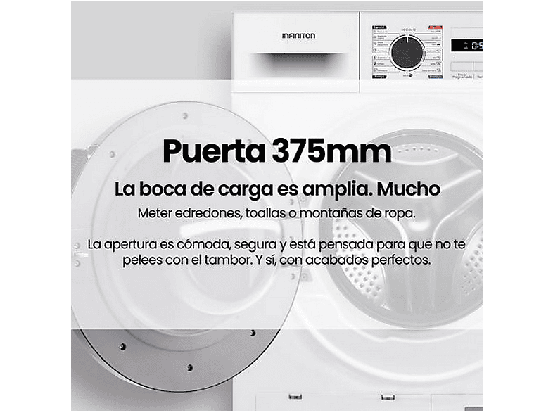 Secadora Bomba de Calor INFINITON en color Dark Inox, 8 kg — foto 7