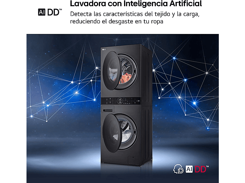 Lavadora secadora LG — Torre de lavado 12/10 kg y TurboWash™ — foto 10
