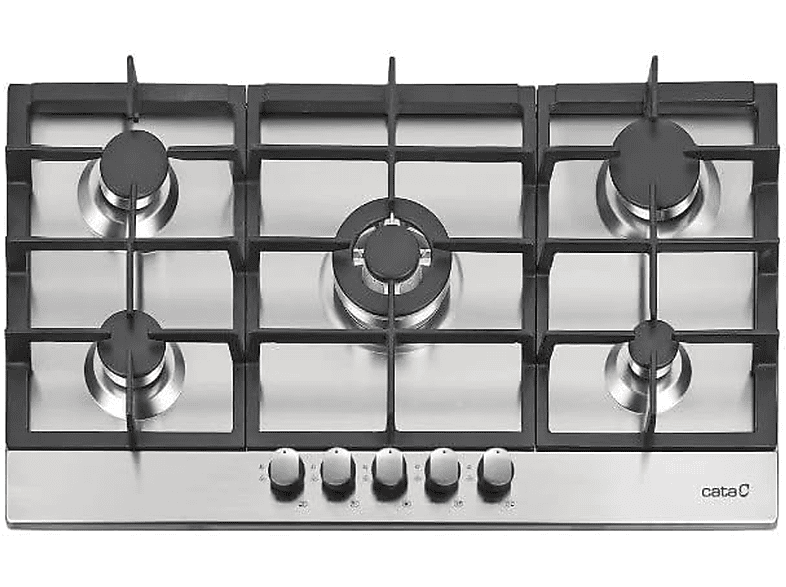 Placa de gas CATA en color Inox (mod. LGI 9041 X)