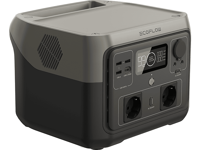 Powerstation ECOFLOW con Fosfato de hierro-litio (LiFePo4) en color black — foto 6