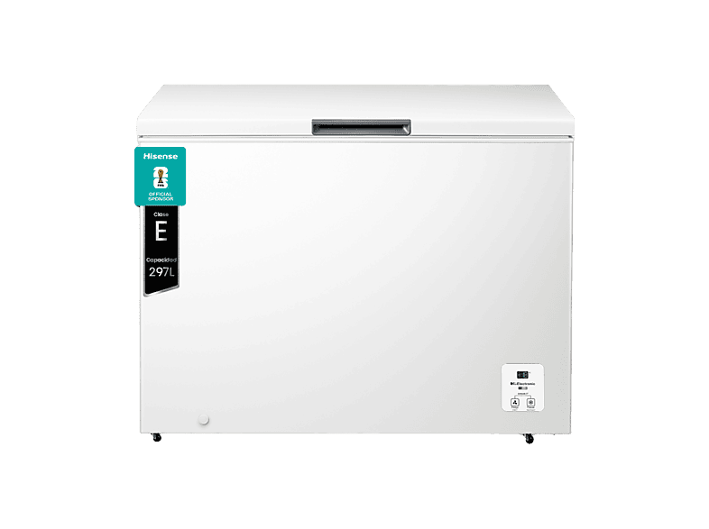 HISENSE Congelador horizontal en color Blanco — 84.7 cm y 297 l