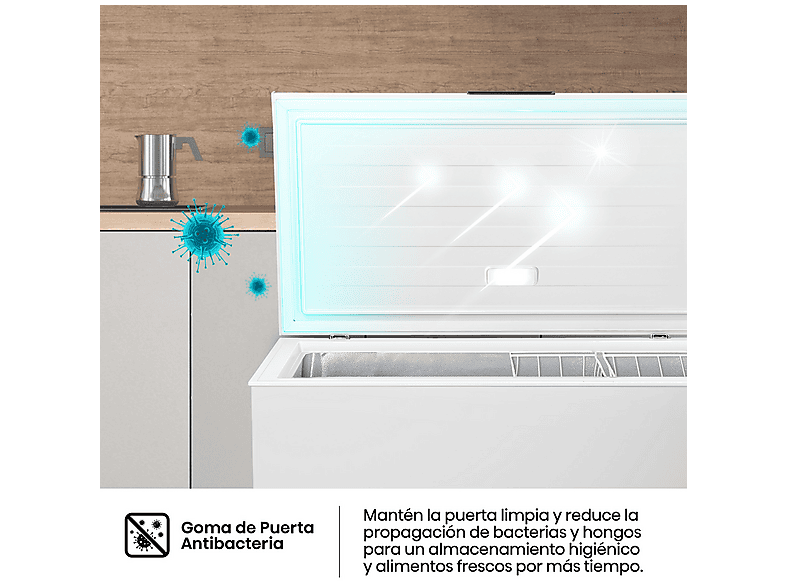 HISENSE Congelador horizontal en color Blanco — 84.7 cm y 297 l — foto 10