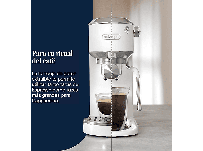 Cafetera express DE LONGHI en color Blanco, 15 bar — foto 7