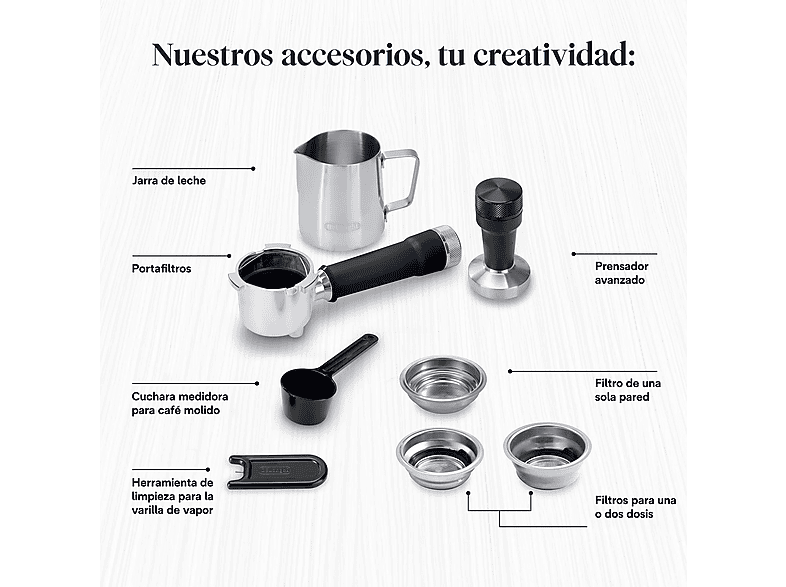 Cafetera express DE LONGHI en color Blanco, 15 bar — foto 9