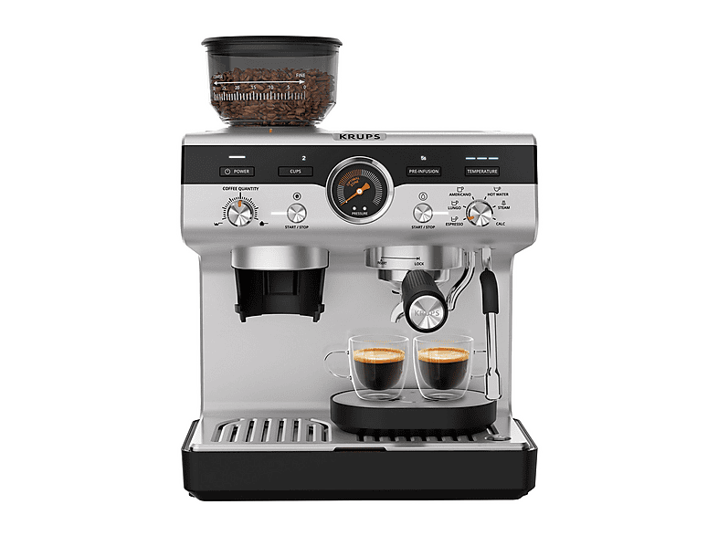Cafetera express KRUPS en color Inox de 15 bar