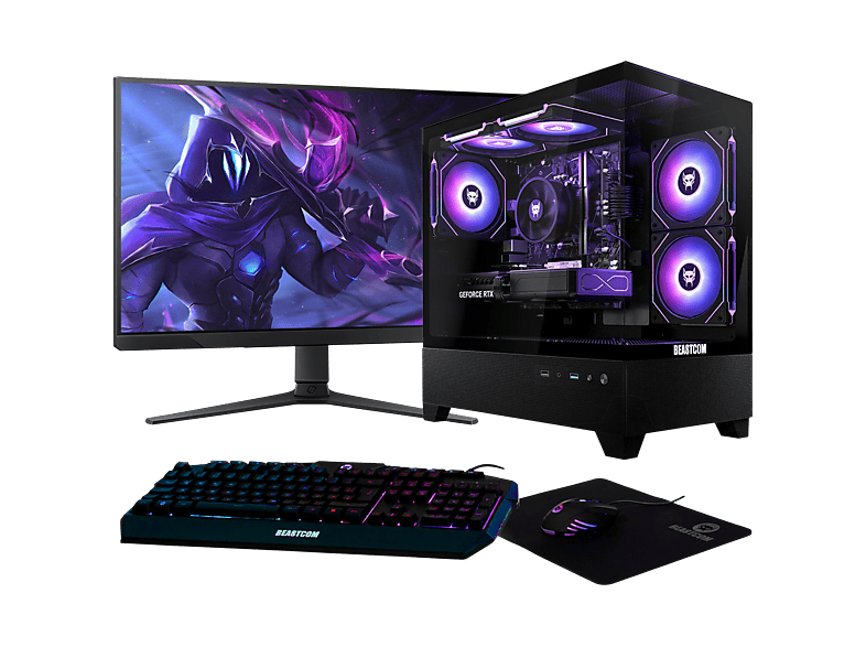 Pack PC gaming BEASTCOM — AMD Ryzen™ 7 8700F y 16 GB RAM (mod. Q5 Pro Gaming)