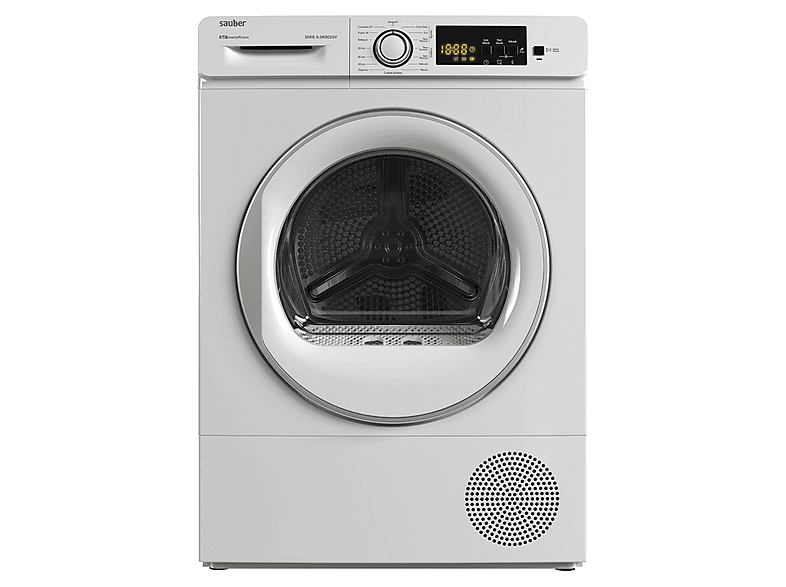 SAUBER Secadora bomba de calor Bomba de calor con refrigerante R290 (mod. SERIE 5-DR8025V) en color Blanco