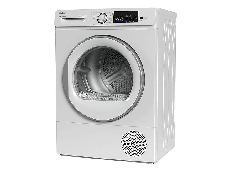 SAUBER Secadora bomba de calor Bomba de calor con refrigerante R290 (mod. SERIE 5-DR8025V) en color Blanco — foto 3