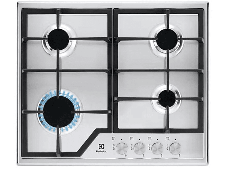 ELECTROLUX Placa de gas en color Inox
