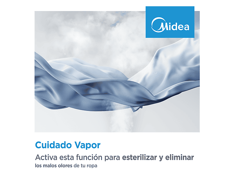 Lavadora carga frontal MIDEA en color Blanco de 9 kg — foto 12