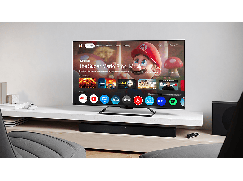 SHARP TV QLED 43" en color Negro — QLED 4K y Smart TV — foto 3