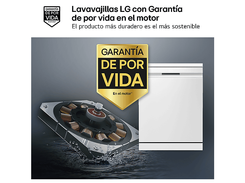 LG Lavavajillas en color Blanco Marfil — foto 4