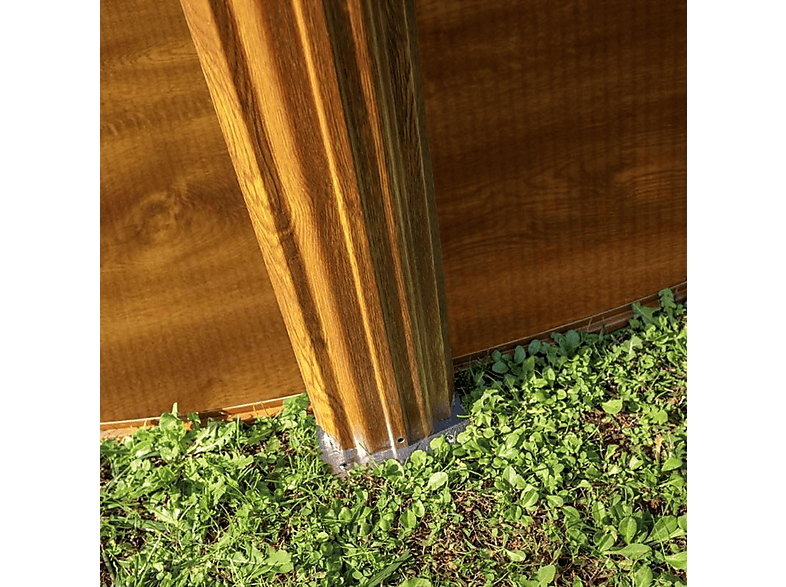 GRE Piscina de acero None (mod. Pacific Madera - Ø300) en color Marrón — foto 3