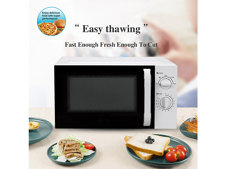 BYTELIKE Microondas libre instalación en color negro — 800 W y 30 l — foto 3