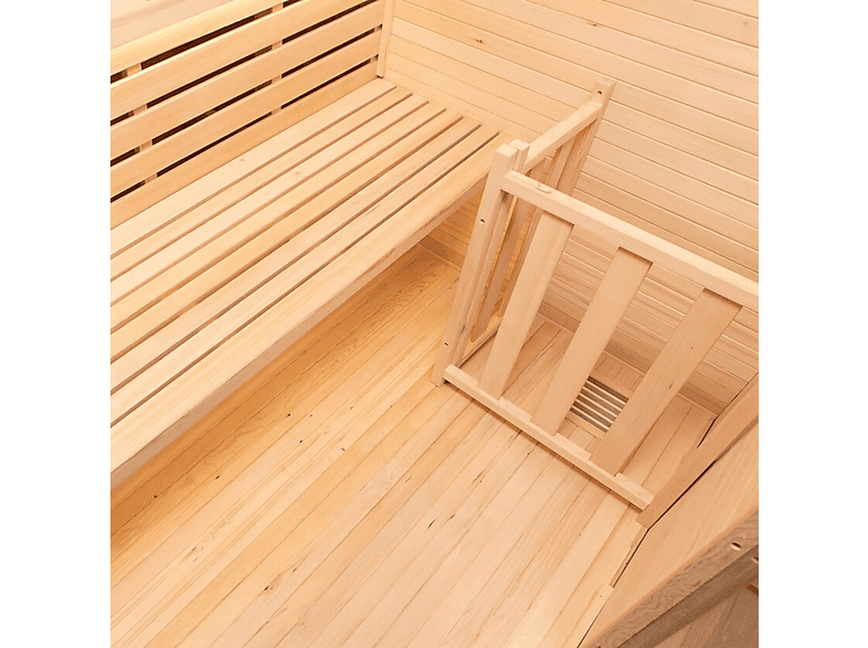 POOLSTAR Sauna de interior en color Marrón (mod. Sense 3 Plazas De) — foto 4