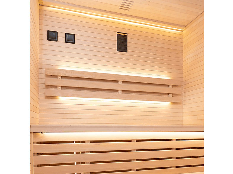 POOLSTAR Sauna de interior en color Marrón (mod. Sense 3 Plazas De) — foto 7