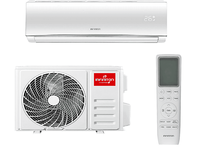 INFINITON Aire acondicionado Split 1x1 9000 fg/h en color Blanco