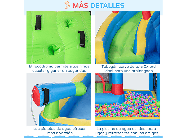 OUTSUNNY Castillo Hinchable a partir de 5 año(s) (mod. 342-040V90) — foto 6