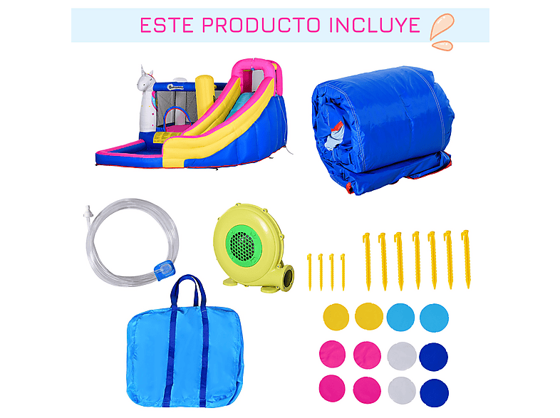 OUTSUNNY Castillo Inflable Infantil (mod. 342-027V90) — foto 5