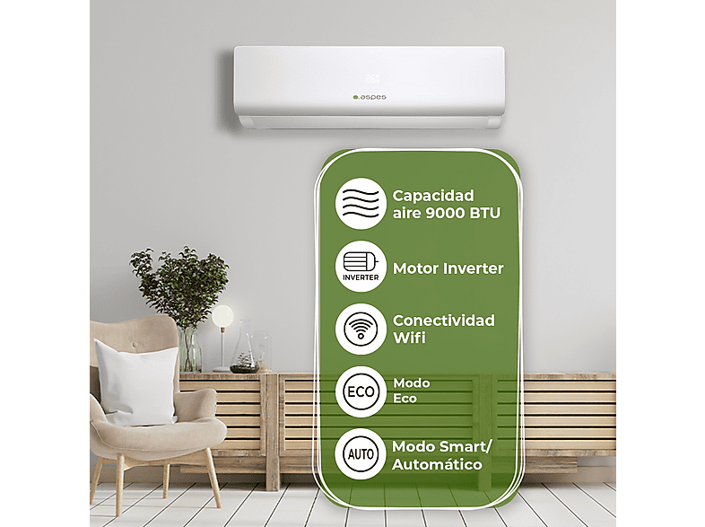 ASPES Aire acondicionado Split 1x1 Función Inverter — foto 5