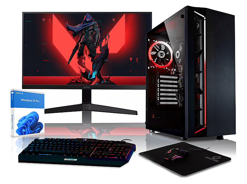 Pack PC Gaming BEASTCOM — AMD Ryzen™ 5 3400G y 8 GB RAM (mod. Q3 | Essential Gaming)
