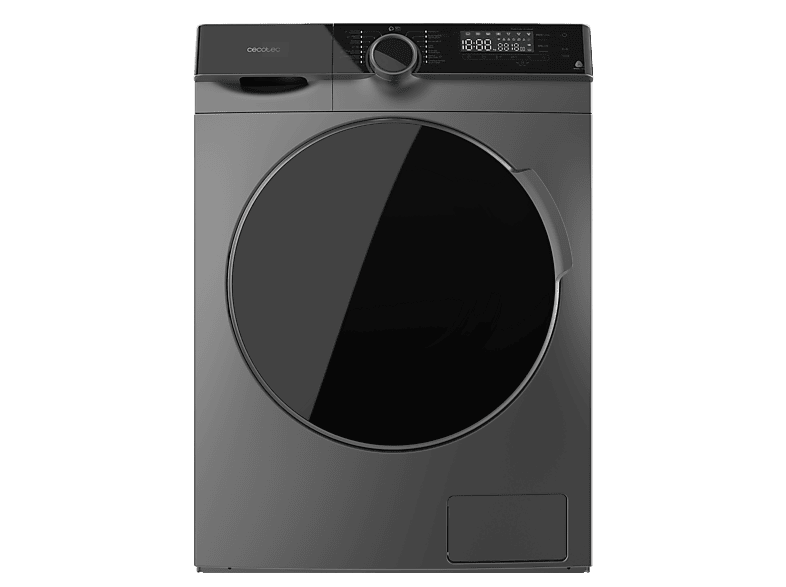 CECOTEC Lavadora carga frontal en color Steel — 12 kg y 1400 rpm