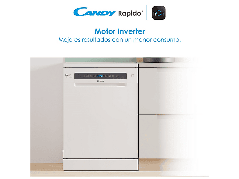 CANDY Lavavajillas 15 servicios (mod. Rapido' CF 5C7F1W) en color Blanco — foto 8