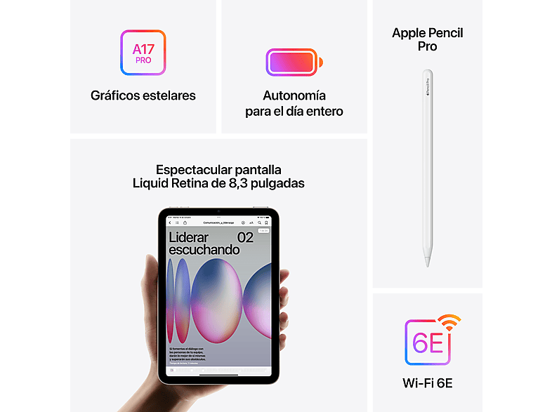 APPLE Tablet en color Blanco estrella — 512 GB y WiFi + Cell — foto 6