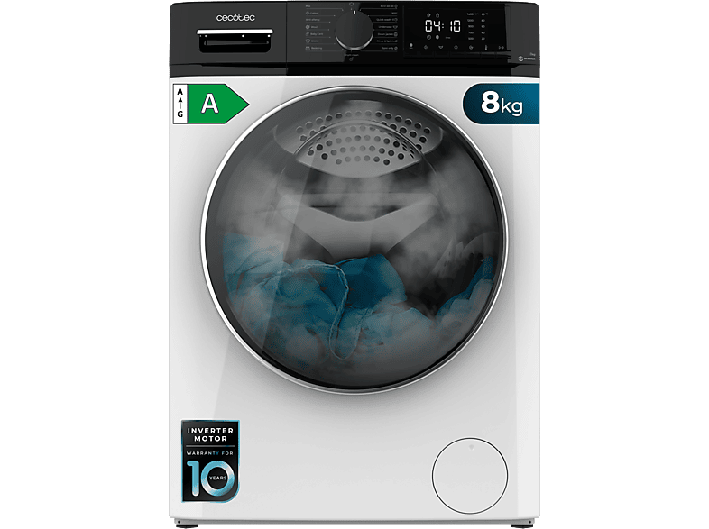 CECOTEC Lavadora carga frontal 8 kg (mod. Bolero DressCode 8610 Inverter) en color White — foto 5