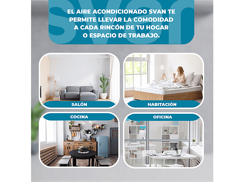 SVAN Aire acondicionado Split 1x1 1 W en color Blanco — foto 6