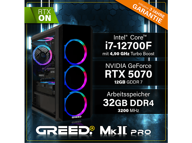 GREED PC Gaming — Core™ i7-12700F y 32 GB RAM — foto 3