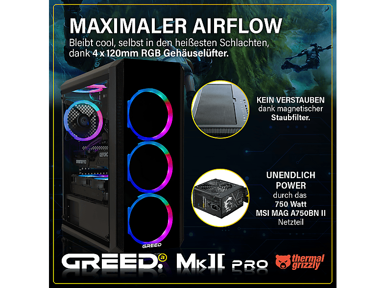 GREED PC Gaming — Core™ i7-12700F y 32 GB RAM — foto 4