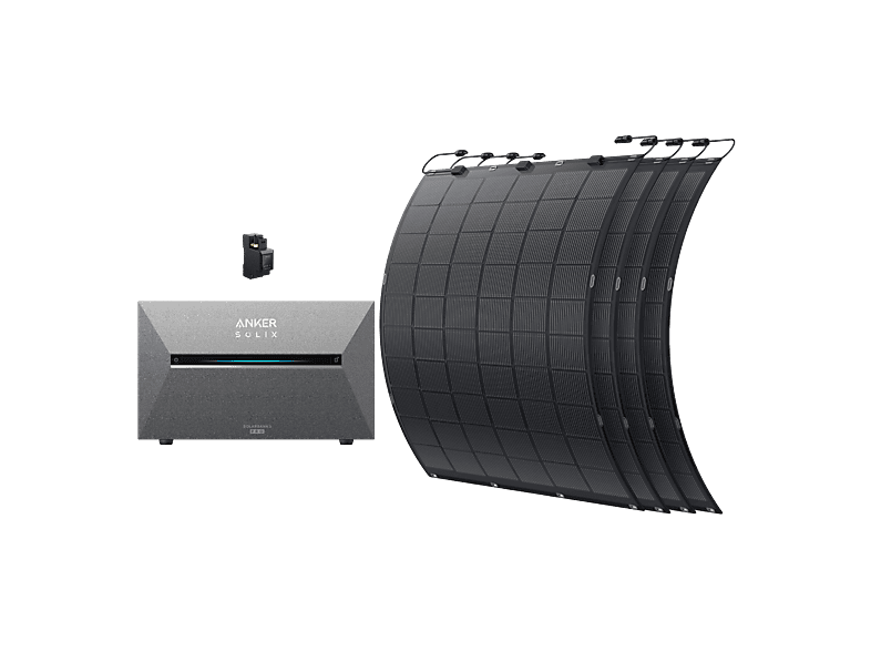 ANKER Kit solar en color negro (mod. SOLIX KIT Solarbank 3)